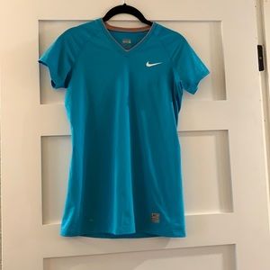 Light Blue Nike Dri Fit shirt